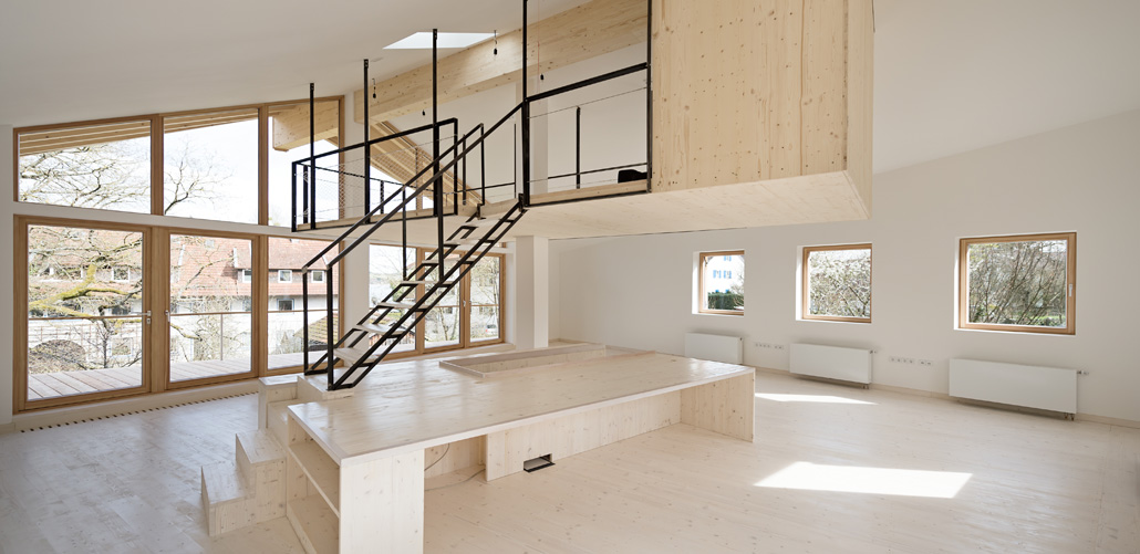 Aufstockung mit Holz