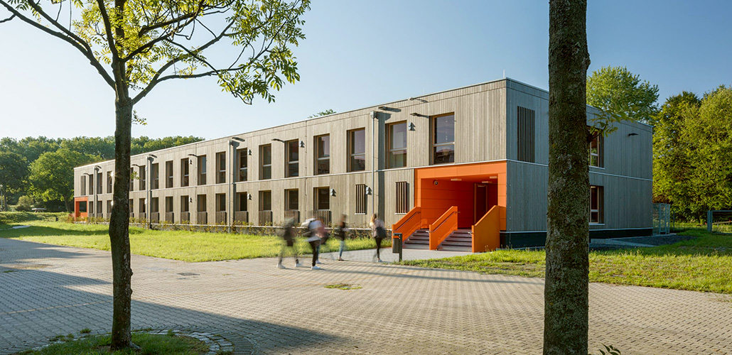 Flexible Schule in Holzbau